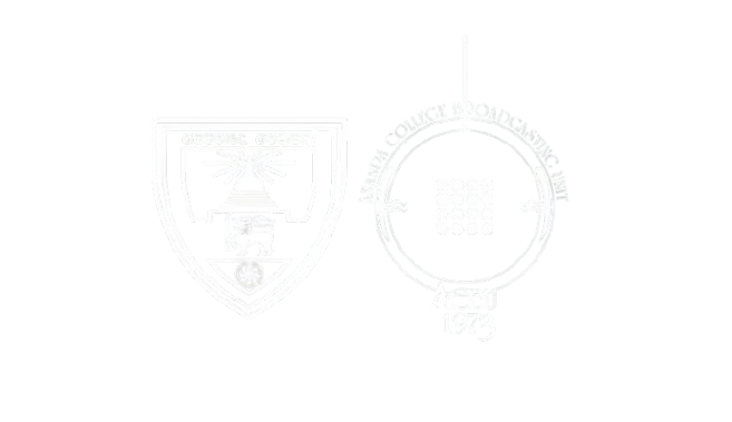 Ananda College crest and ACBU 1973 emblem